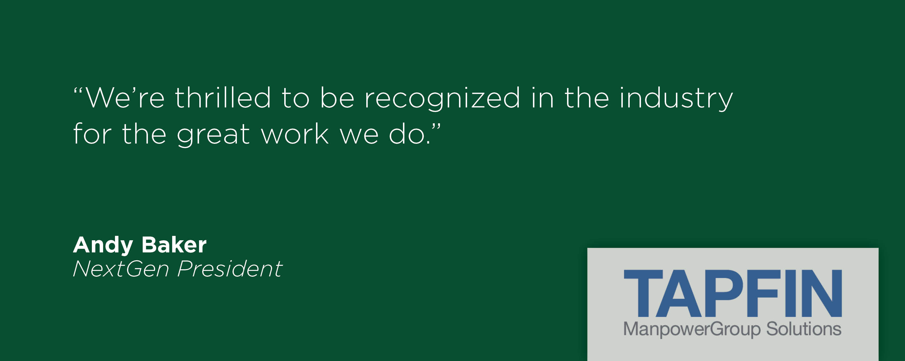 NextGen Recognized as TAPFIN Premier Partner NextGen